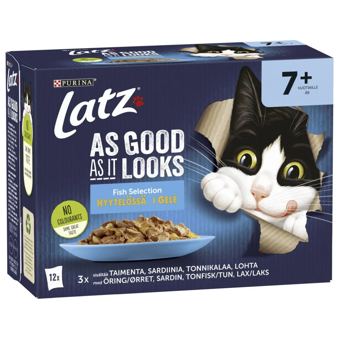 PURINA LATZ AGAIL SENIOR FISH LAJ HYYT 12*85G 1,02 KG