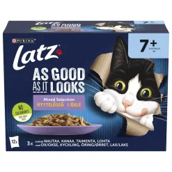 PURINA LATZ AGAIL SENIOR MIXED LAJ HYYT 12*85G 1,02 KG