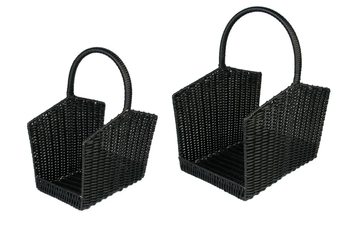 PUUNKANTOKORI POLYRATTAN PIENI MUSTA
