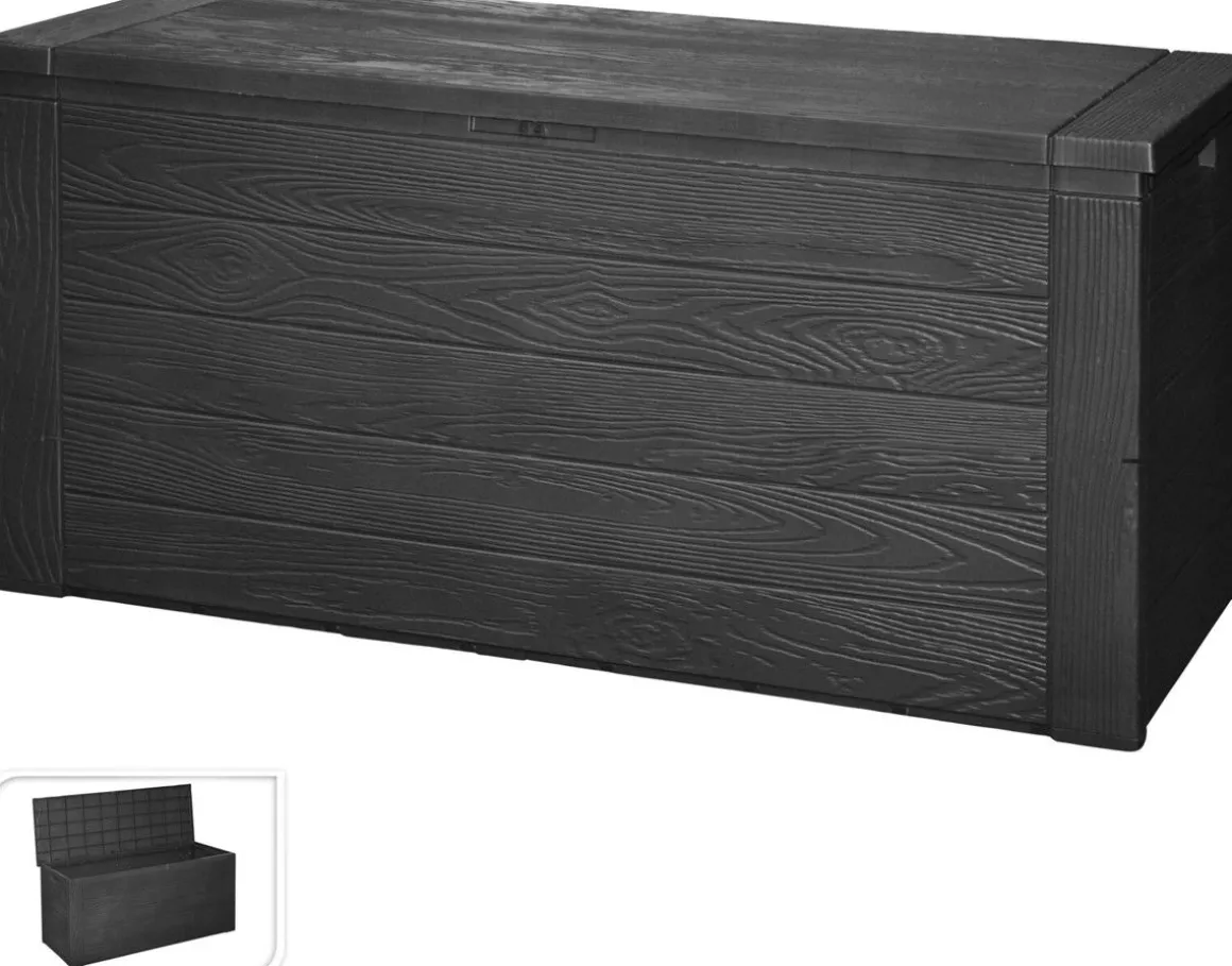PUUTARHA ARKKU 120X52X58M MUSTA
