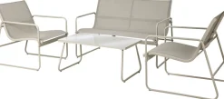 PUUTARHAKALUSTESETTI BEIGE, 4-OSAINEN