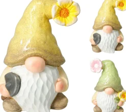 PUUTARHATONTTU KUKKAHATULLA 31CM LAJITELMA