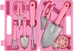 PUUTARHATYÖKALUSARJA PINK 7-OSAINEN