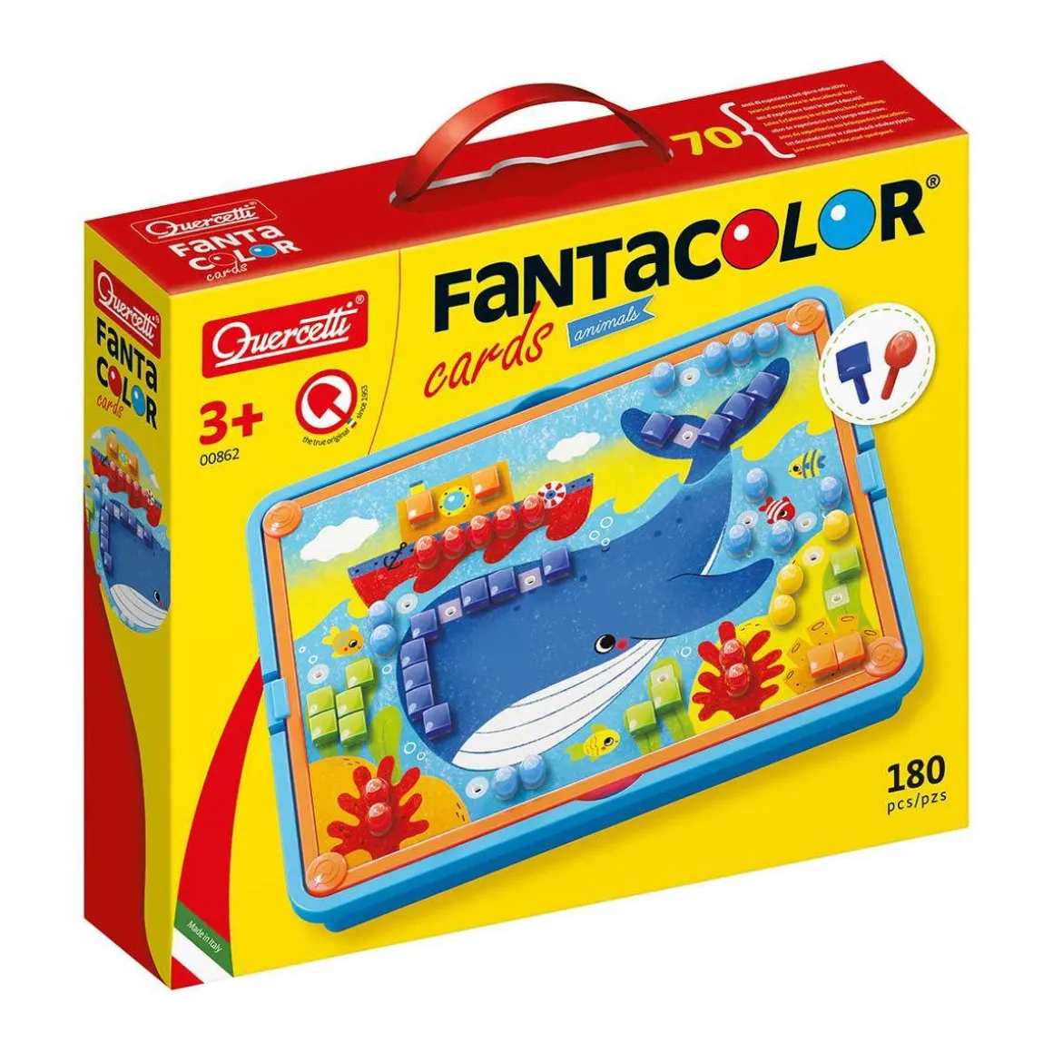 QUERCETTI FANTACOLOR CARDS ANIMALS MOSAIIKKILEIKKISETTI