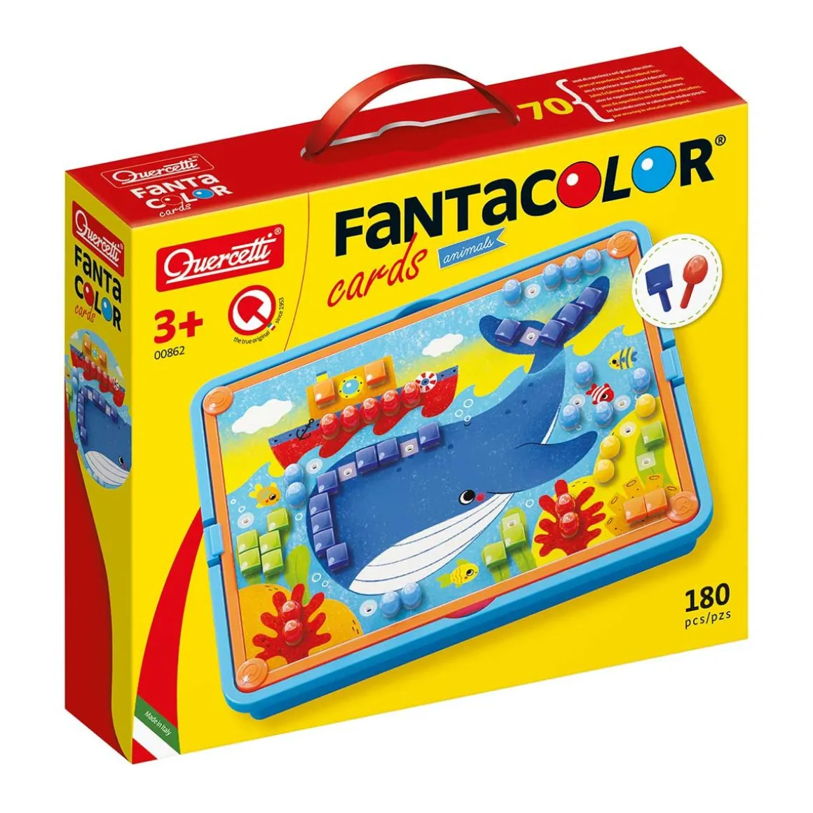 QUERCETTI FANTACOLOR CARDS ANIMALS MOSAIIKKILEIKKISETTI
