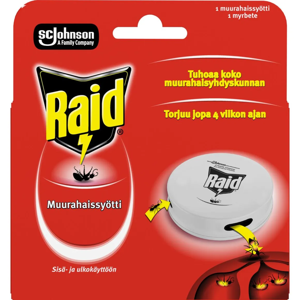 RAID MUURAHAISSYÖTTI 1 KPL