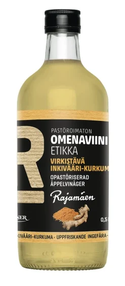 RAJAMÄEN PASTÖROIMATON INKIVÄÄRI-KURKUMAOMENAVIINIETIKKA 5
