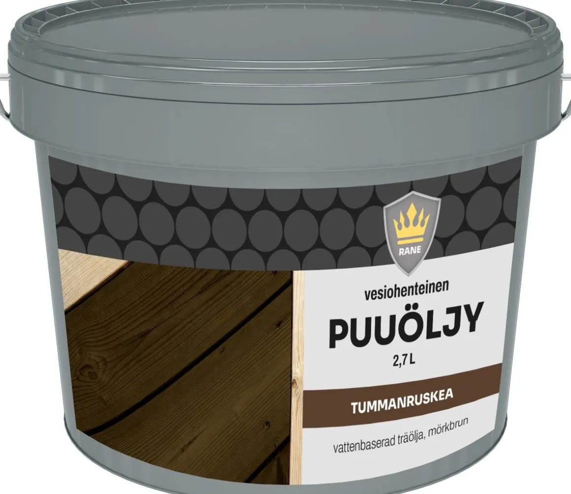 RANE PUUÖLJY VESIOHENTEINEN TUMMANRUSKEA 2,7 L