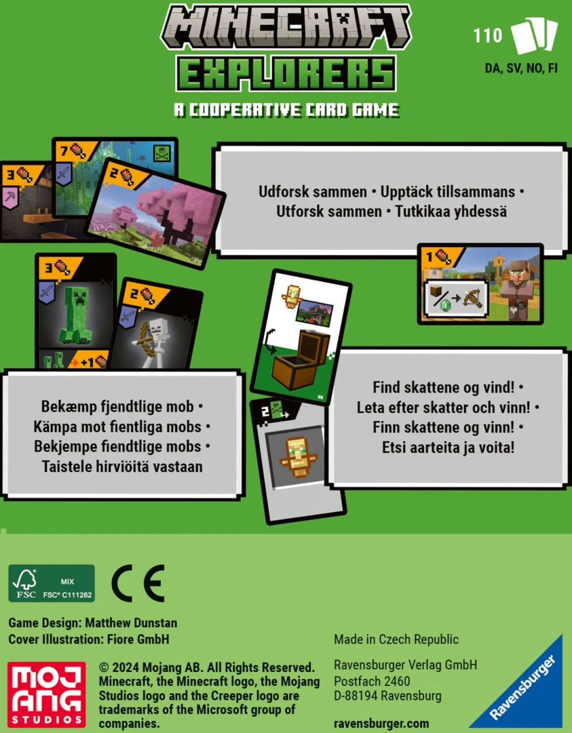 RAVENSBURGER MINECRAFT EXPLORERS KORTTIPELI