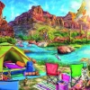 RAVENSBURGER PALAPELI 1500P CANYON CAMPING