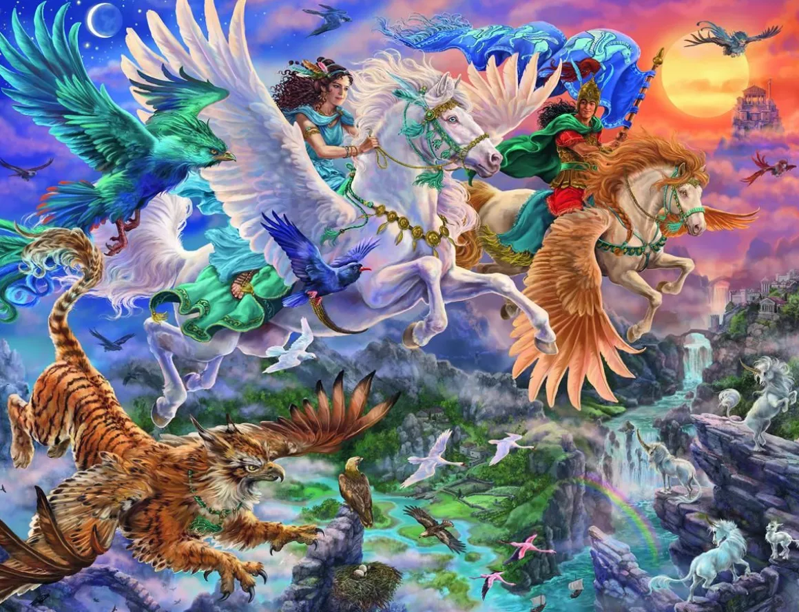 RAVENSBURGER PALAPELI 2000P PEGASUS AND FRIENDS