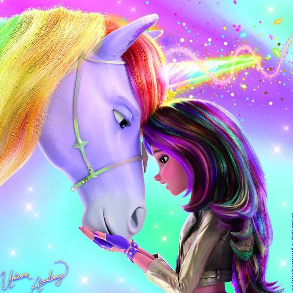 RAVENSBURGER PALAPELI 3X49P UNICORN ACADEMY