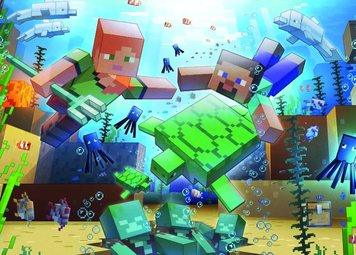 RAVENSBURGER MINECRAFT MOSAIC 1000 PALAA