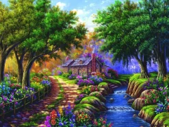 RAVENSBURGER PALAPELI 1500P COTTAGE BY THE RIVER