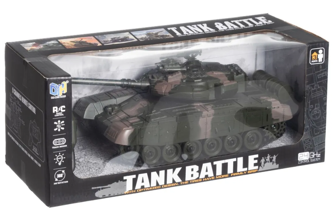 R/C TANKKI 2.4GHZ VALOT JA ÄÄNET LEIKKISETTI