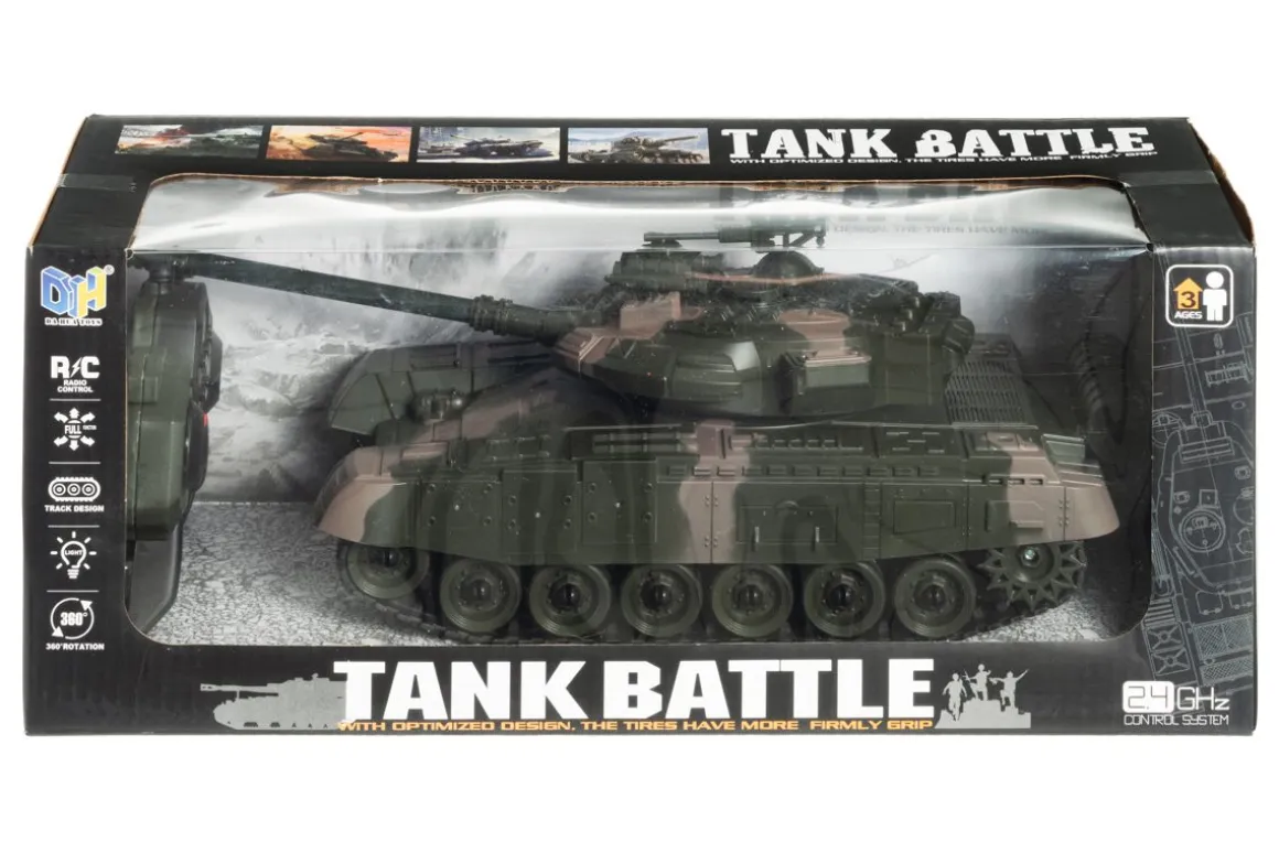 R/C TANKKI 2.4GHZ VALOT JA ÄÄNET LEIKKISETTI