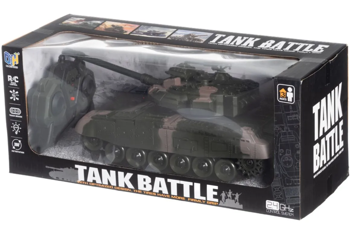 R/C TANKKI 2.4GHZ VALOT JA ÄÄNET LEIKKISETTI