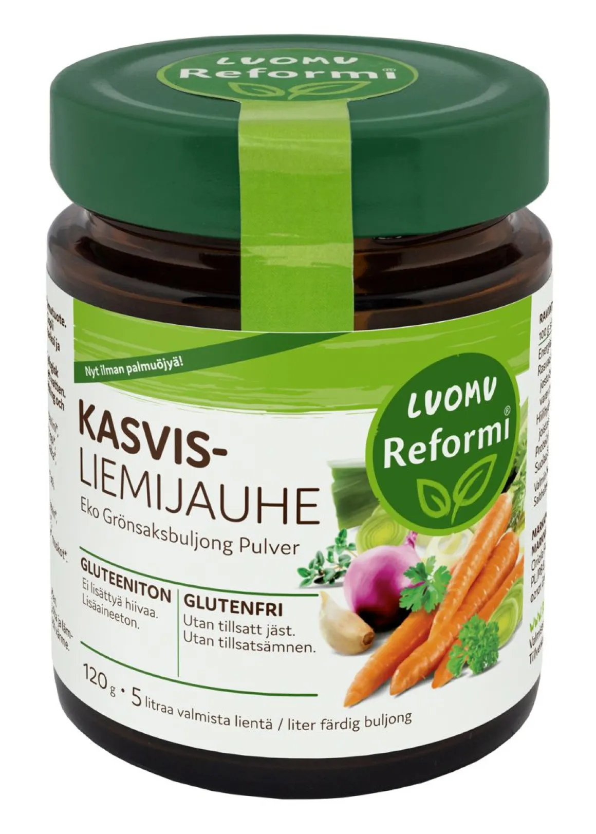 REFORMI LUOMU KASVISLIEMIJAUHE 120 G