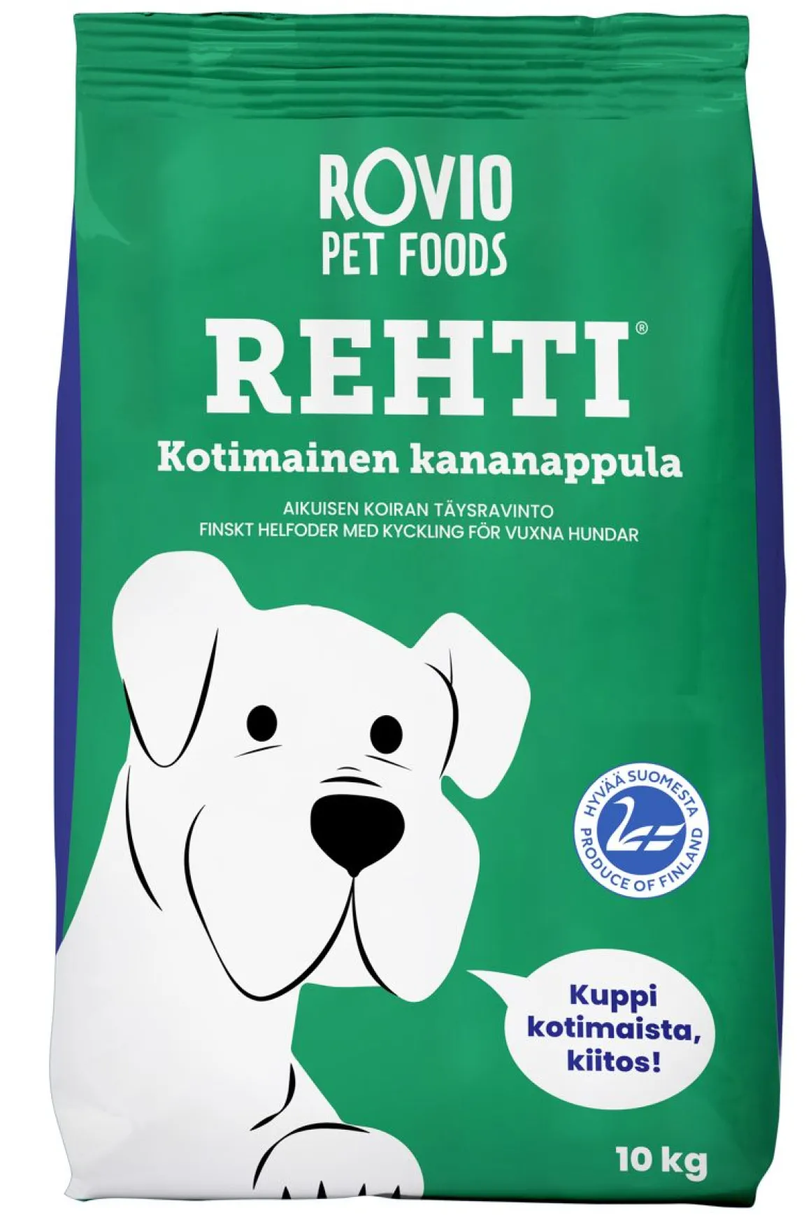 REHTI KOIRAN TÄYSRAVINTO KANA AIKUINEN 10 KG