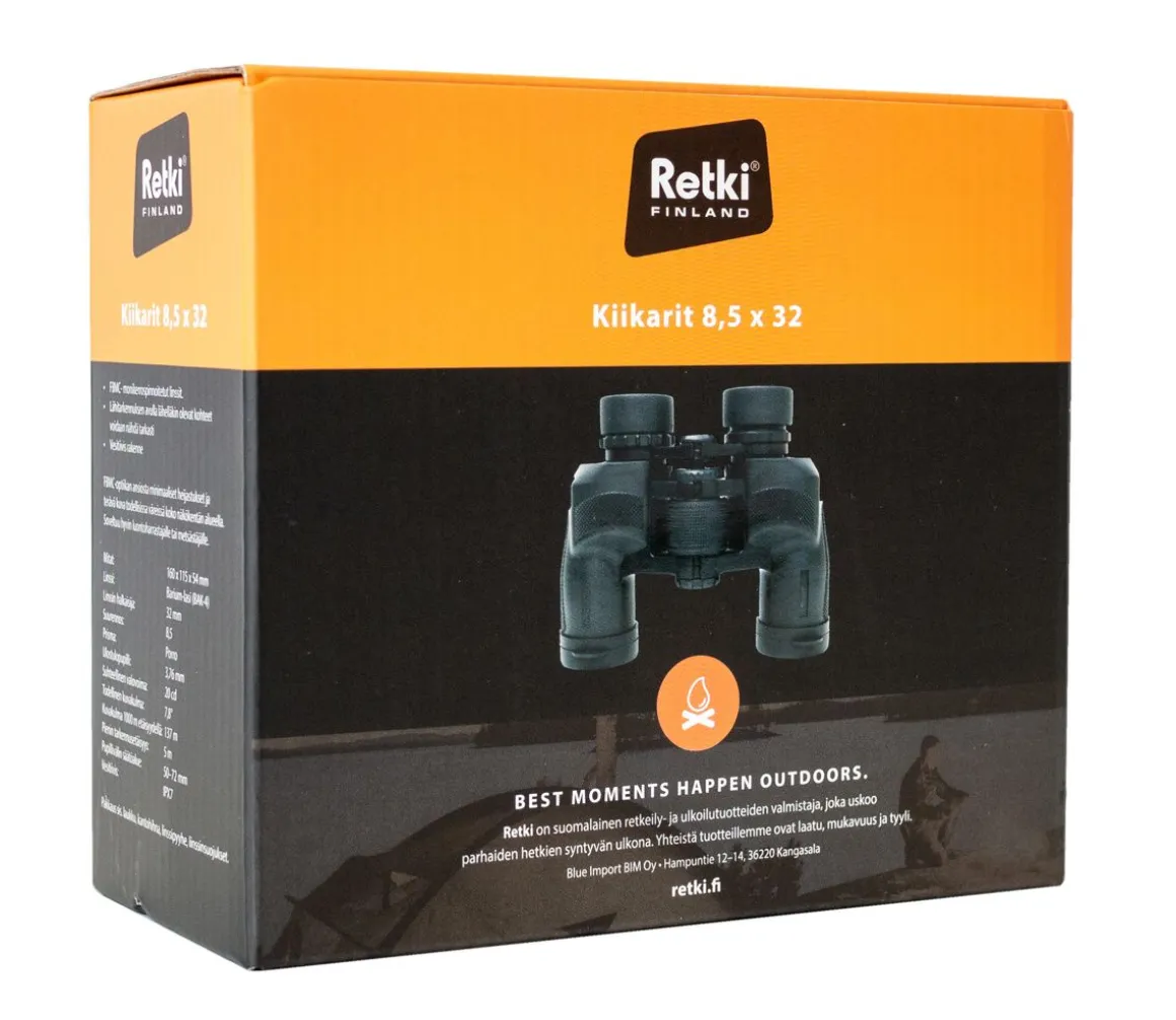 RETKI RETKIKIIKARIT 8,5X32 FBMC VEDENKESTÄVÄT