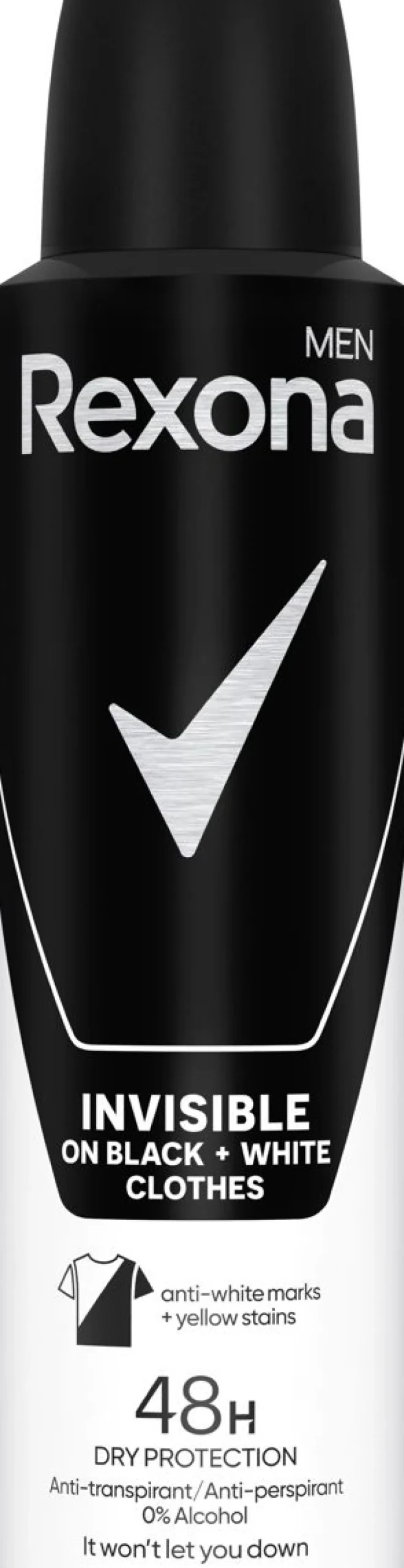 REXONA MEN INVISIBLE FOR BLACK & WHITE SPRAY 150 ML