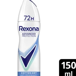 REXONA ADVANCED PROTECTION COTTON DRY SPRAY 150 ML