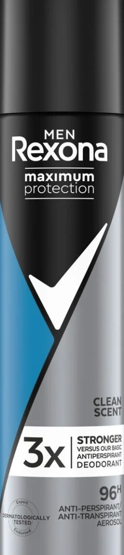 REXONA FOR MEN MAXIMUM PROTECTION CLEAN SCENT SPRAY 100 ML