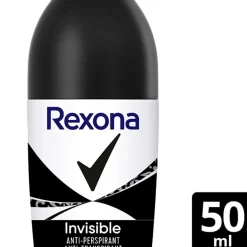 REXONA ROLL-ON WOMAN INVISIBLE ON BLACK AND WHITE CLOTHES 50 ML