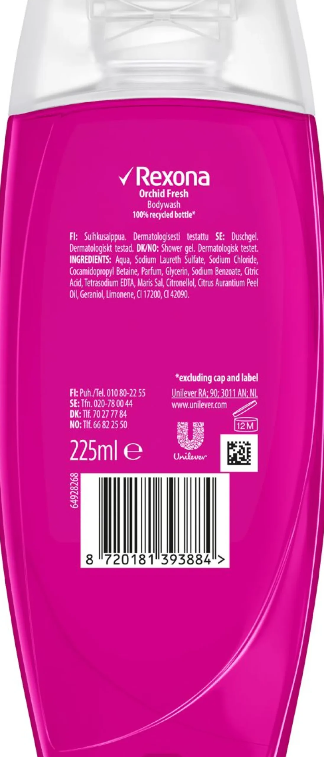 REXONA SUIHKUSAIPPUA ORCHID FRESH 225 ML