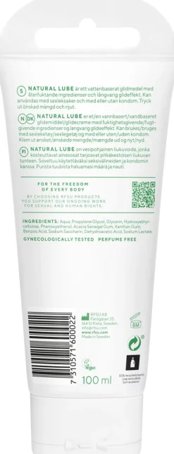 RFSU NATURAL LUBE VESIPOHJAINEN LIUKUVOIDE 100 ML