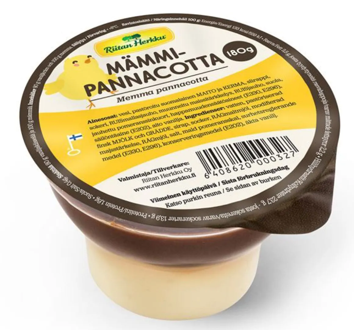 RIITAN HERKKU MÄMMIPANNACOTTA 180 G