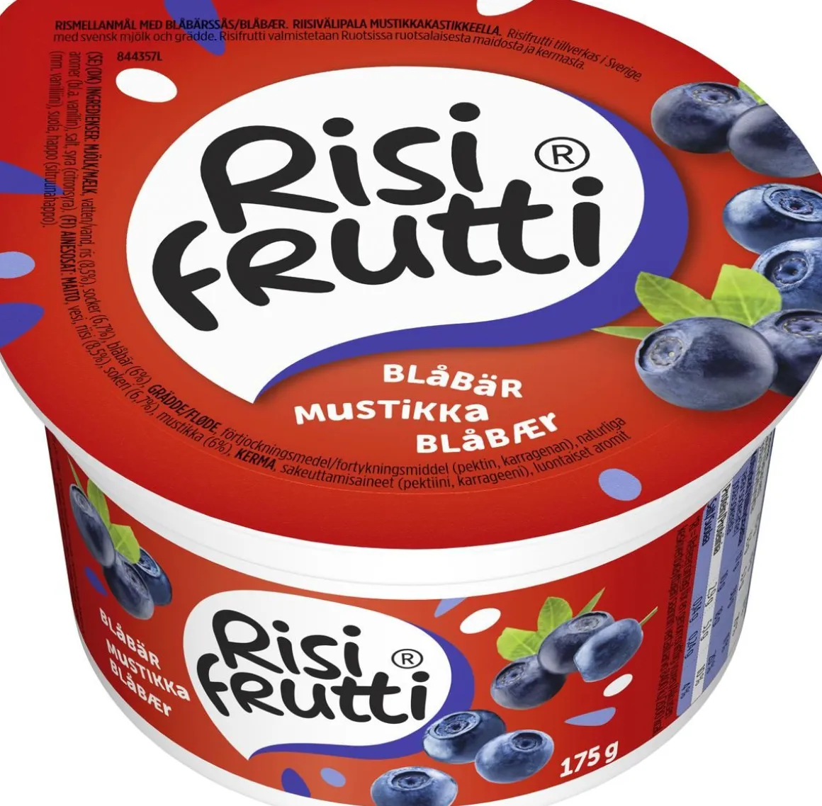 RISIFRUTTI MUSTIKKA 175 G