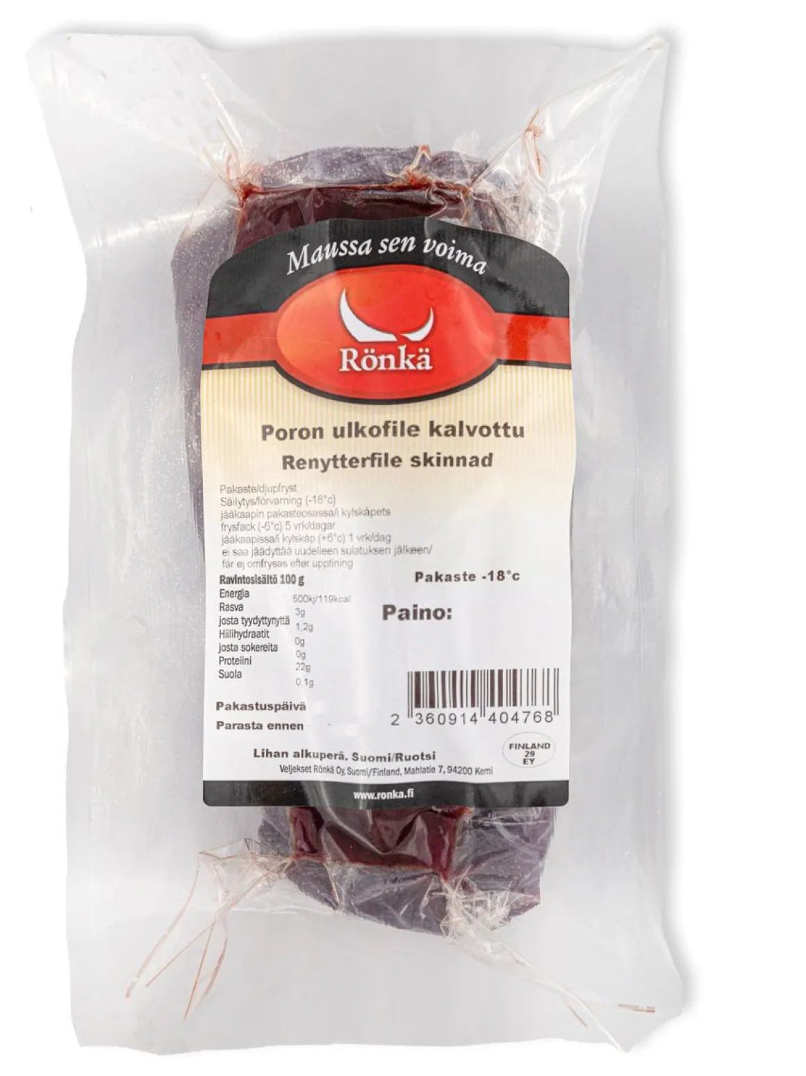 RÖNKÄ PORON ULKOFILEE KALVOTTU 1KPL N. 500G