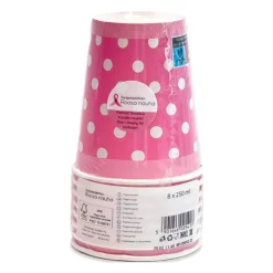 ROOSA NAUHA MUKI PILKUT 250ML/8 KPL PINKKI