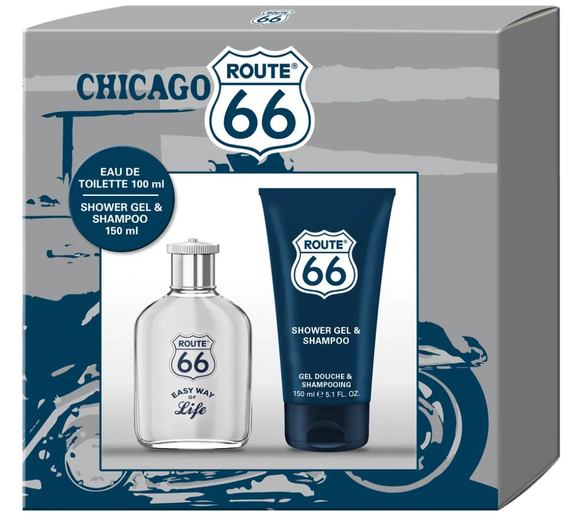 ROUTE 66 LAHJAPAKKAUS EASY WAY OF LIFE EDT+SUIHKUGEELI 250 ML