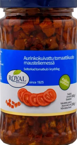 ROYAL AURINKOKUIVATTU TOMAATTIKUUTIO MAUSTELIEMESSÄ 360/2