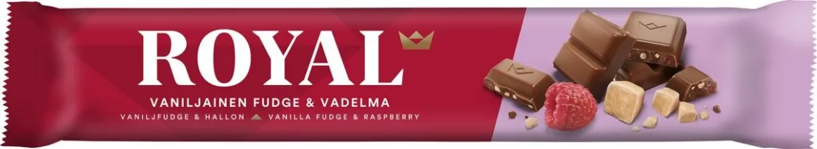 ROYAL VANILJAINEN FUDGE & VADELMA 45 G