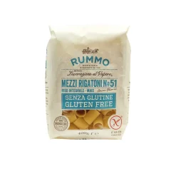 RUMMO GLUTEENITON MEZZI RIGATONI PASTA NO 51 400 G