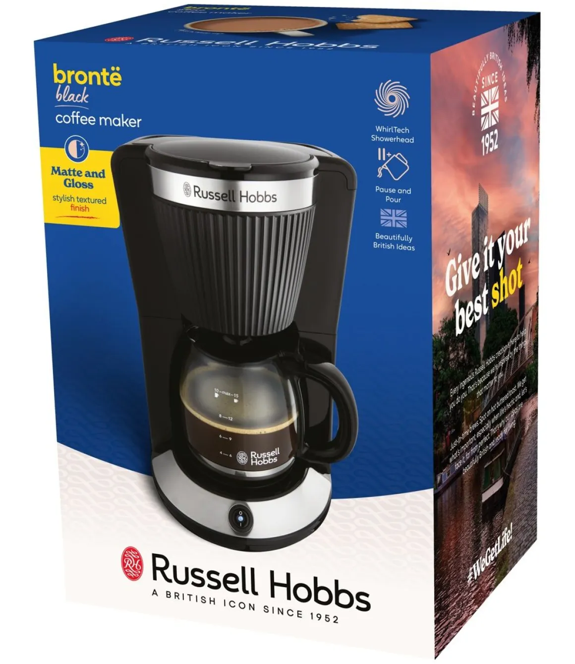 RUSSELL HOBBS BRONTË BLACK KAHVINKEITIN