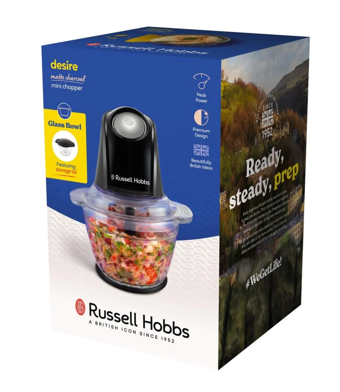 RUSSELL HOBBS DESIRE MATTE CHARCOAL MINISILPPURI