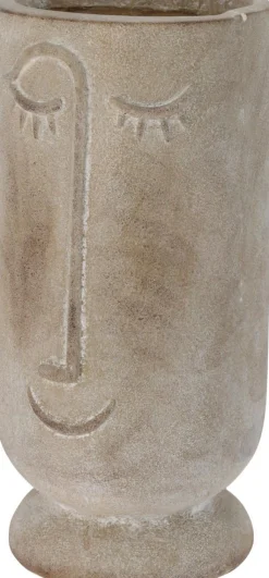 RUUKKU KASVOT 21X21X45CM HARMAA LAJITELMA
