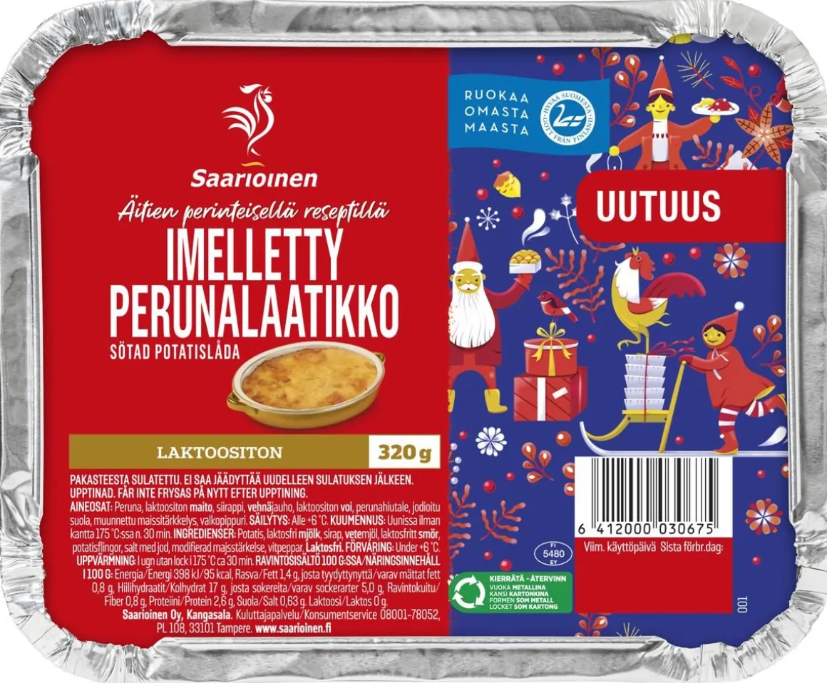 SAARIOINEN IMELLETTY PERUNALAATIKKO 320 G