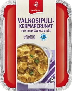 SAARIOINEN VALKOSIPULIKERMAPERUNAT 600 G