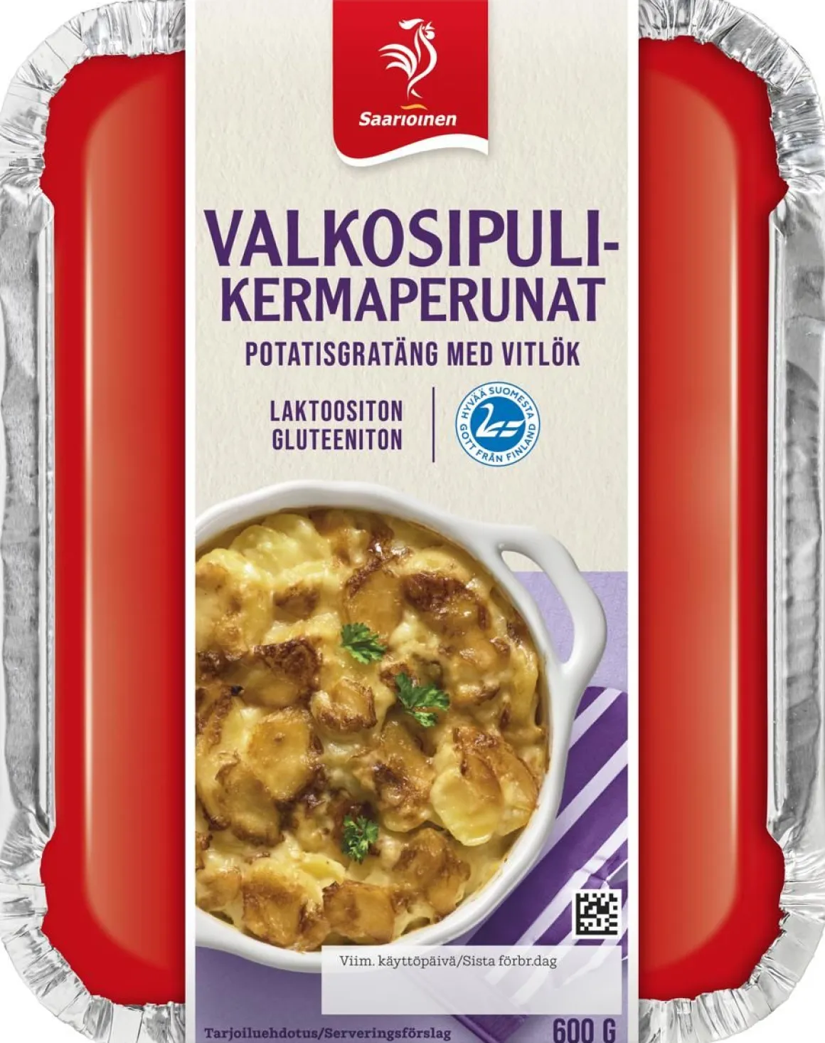 SAARIOINEN VALKOSIPULIKERMAPERUNAT 600 G