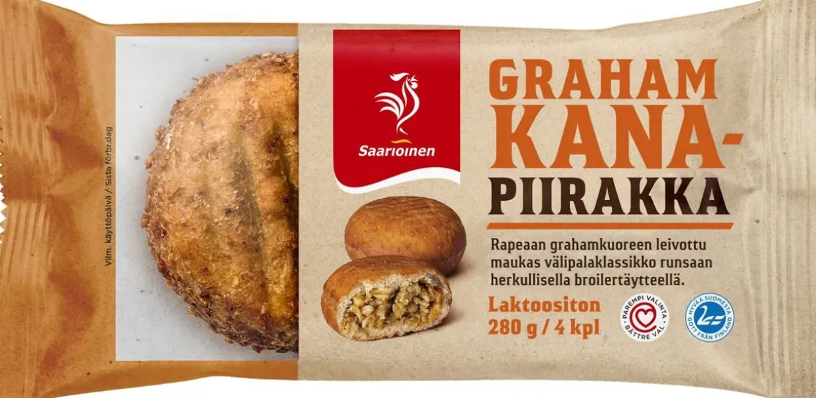 SAARIOINEN GRAHAMKANAPIIRAKKA 4KPL 280 G