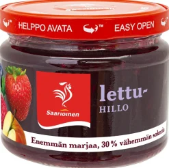 SAARIOINEN LETTUHILLO VÄHEMMÄN SOKERIA 320 G