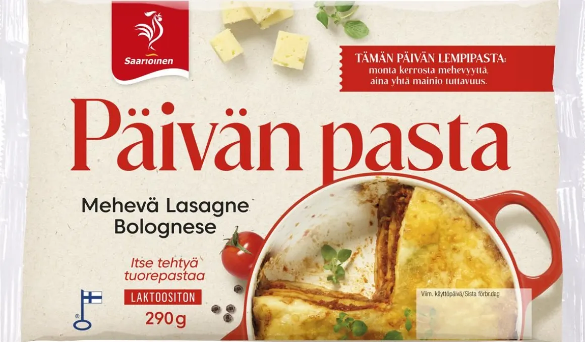 SAARIOINEN MEHEVÄ LASAGNE BOLOGNESE 290 G