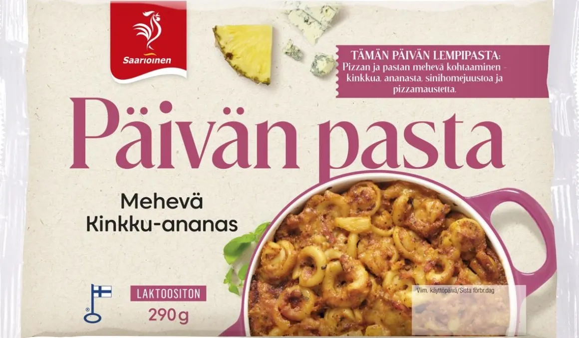 SAARIOINEN PÄIVÄN PASTA MEHEVÄ KINKKU-ANANASPASTA 290 G