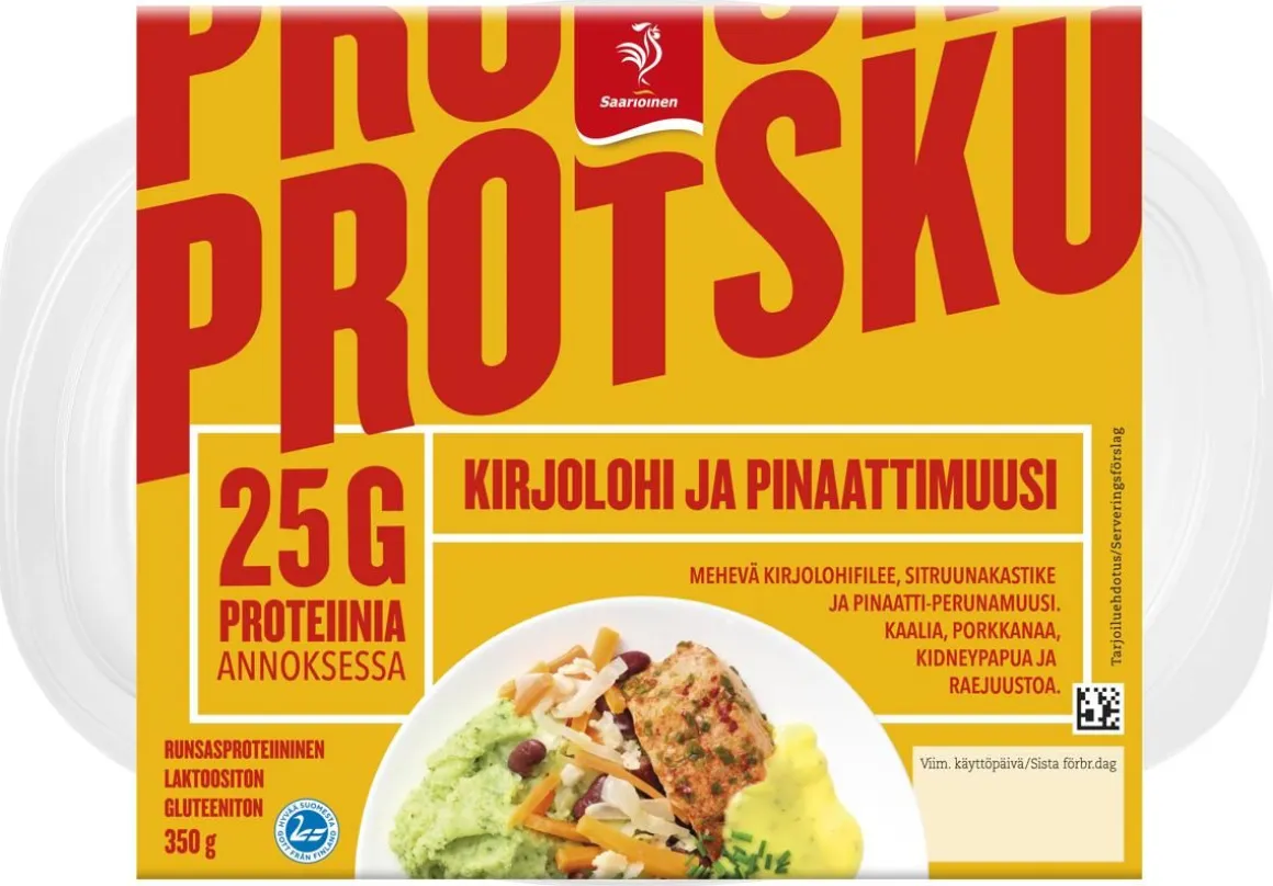 SAARIOINEN PROTSKU KIRJOLOHI & PINAATTIMUUSI 350 G