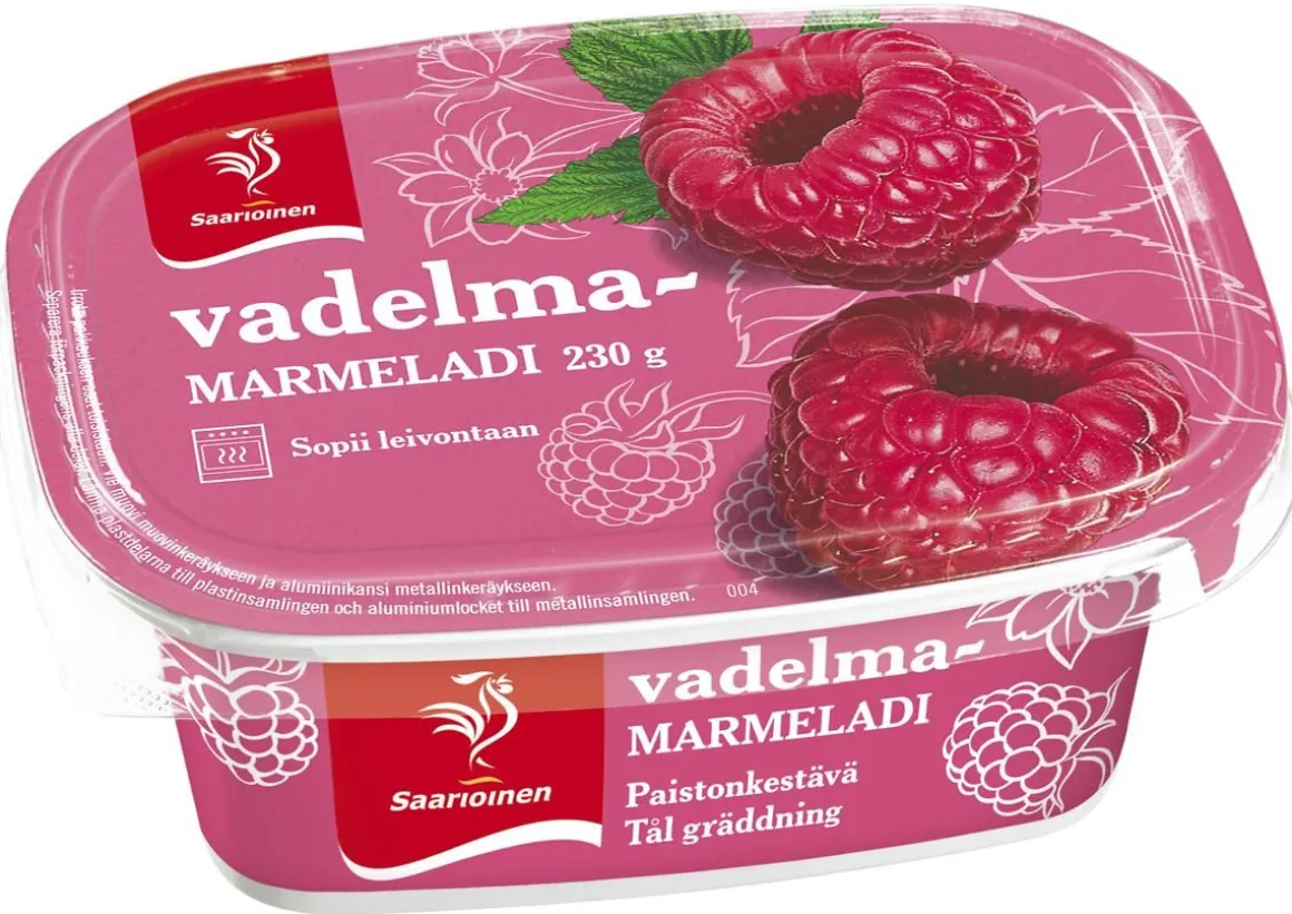 SAARIOINEN VADELMAMARMELADI 230 G